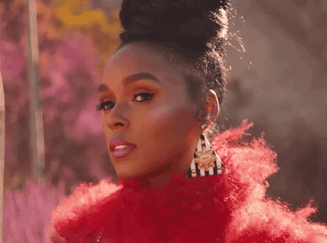 Janelle Monáe in her &quot;Pynk&quot; music video