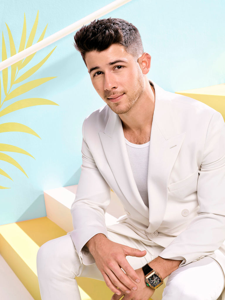 Jonas taking a portrait for &quot;The Voice&quot; in 2019