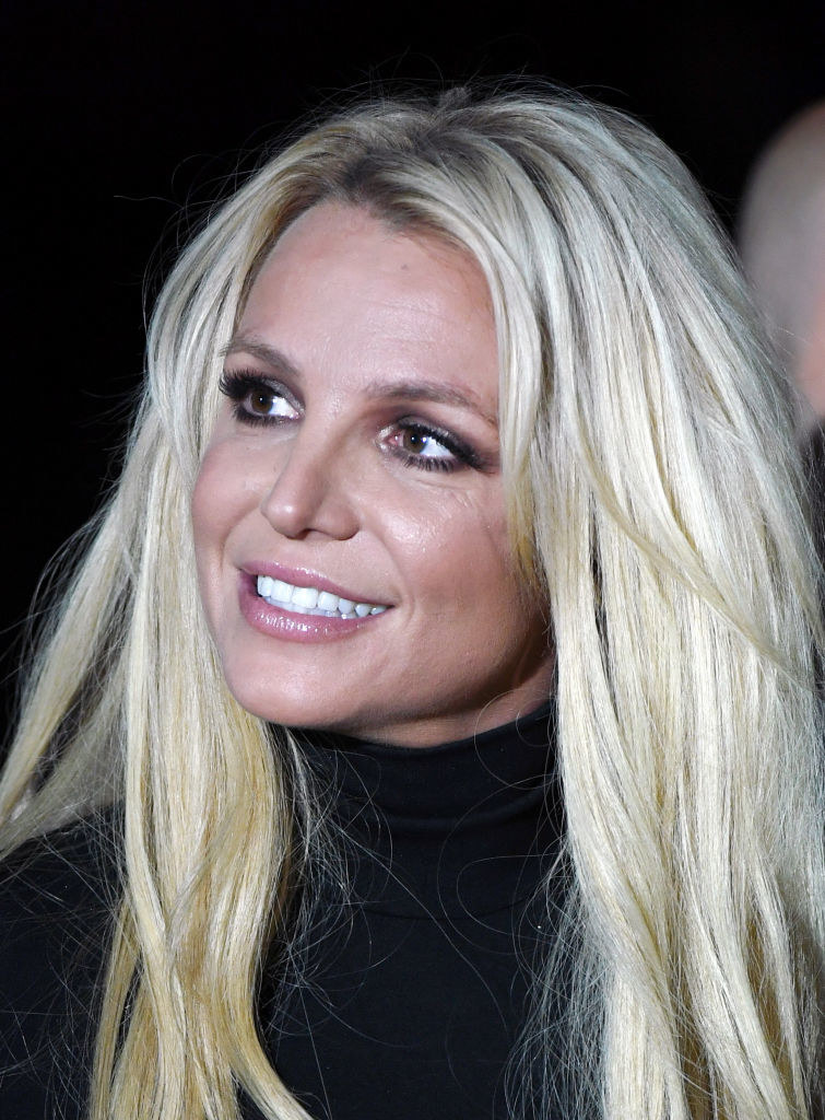 Spears at the announcement of her Las Vegas residency in 2018