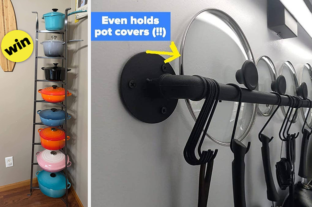 20 Pot And Pan Organizers To Make Your Space Feel Less Cluttered