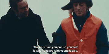 A GIF of Jimmy Savile talking to reporter Phil Tibenham about his interactions with &quot;young ladies&quot;