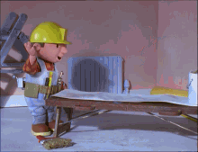 bob the builder removing wallpaper