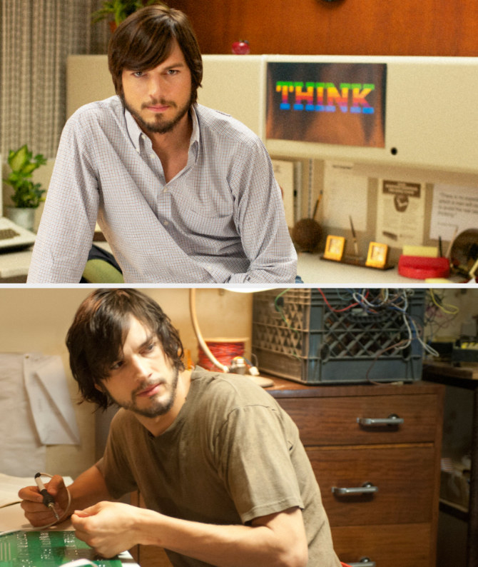 Stills of Ashton Kutcher in the film &quot;Jobs.&quot;