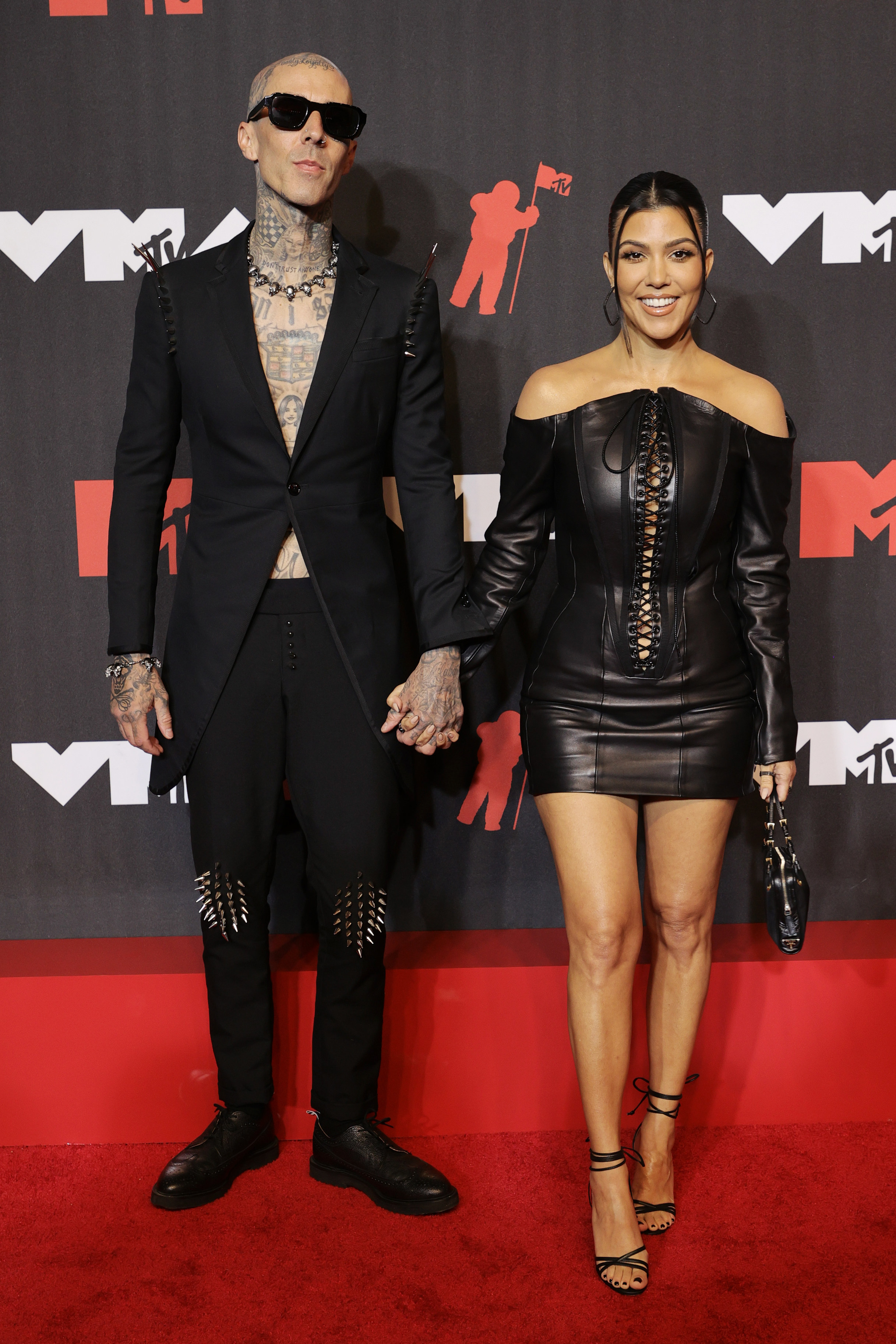Kardashian and Barker at the MTV Video Music Awards in 2021