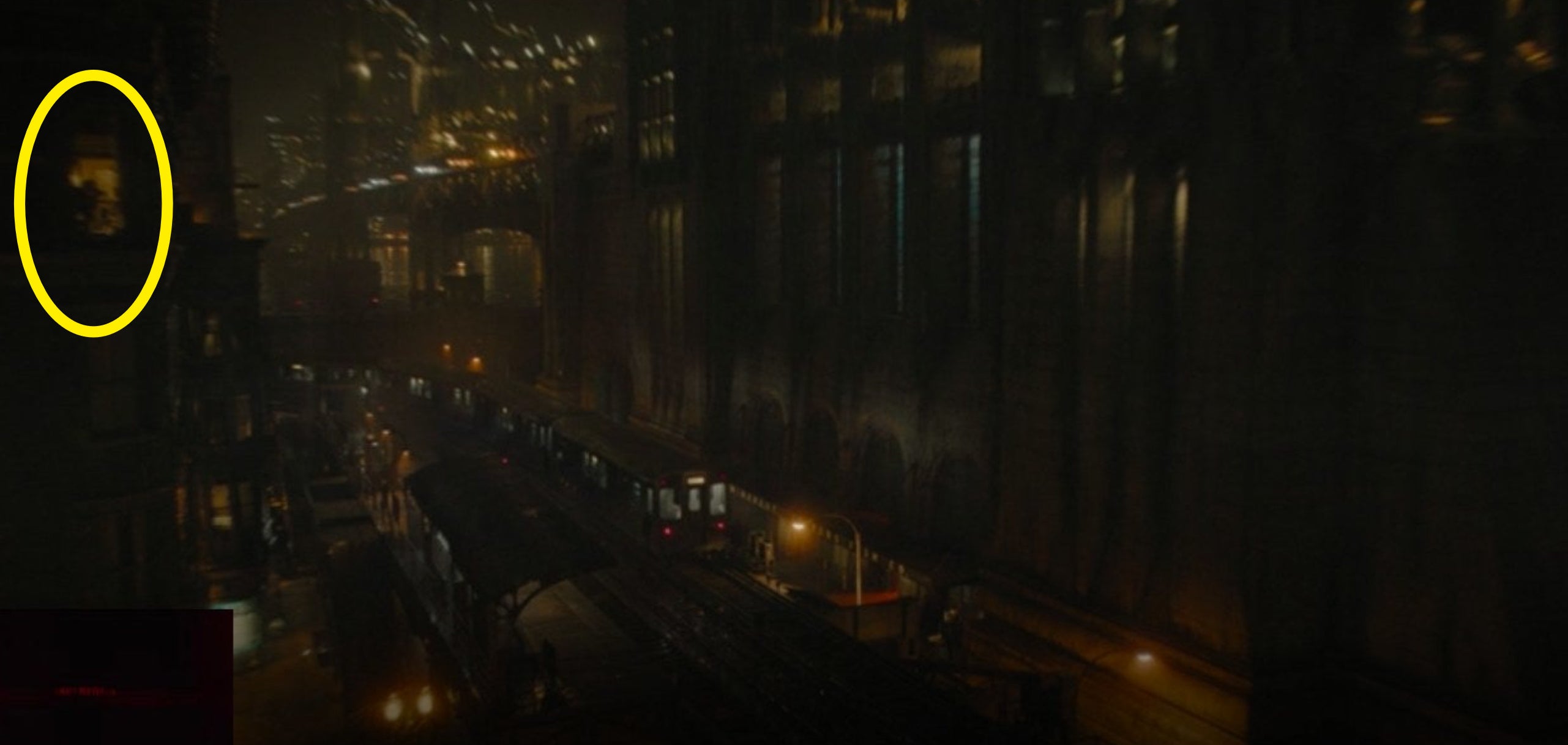 Wide-shot of Gotham City in &quot;The Batman&quot;