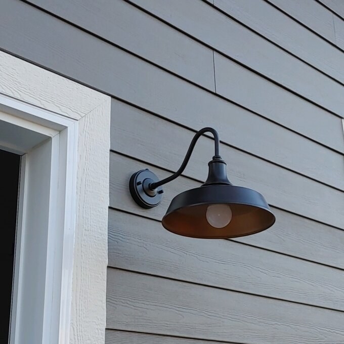 Reviewer image of sconce on house exterior