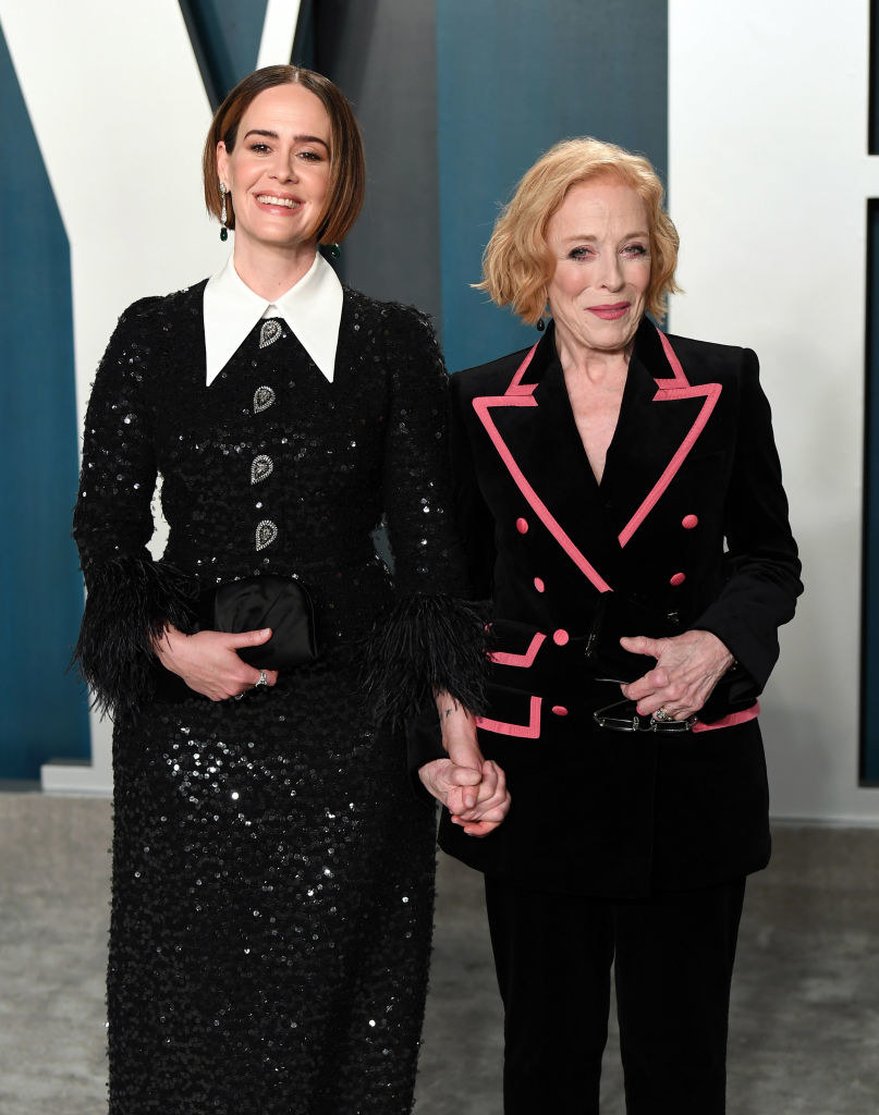 Paulson and Taylor at the 2020 Vanity Fair Oscar party