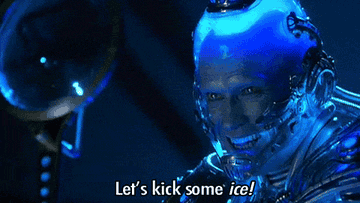 Mister Freeze says &quot;let&#x27;s kick some ice&quot;