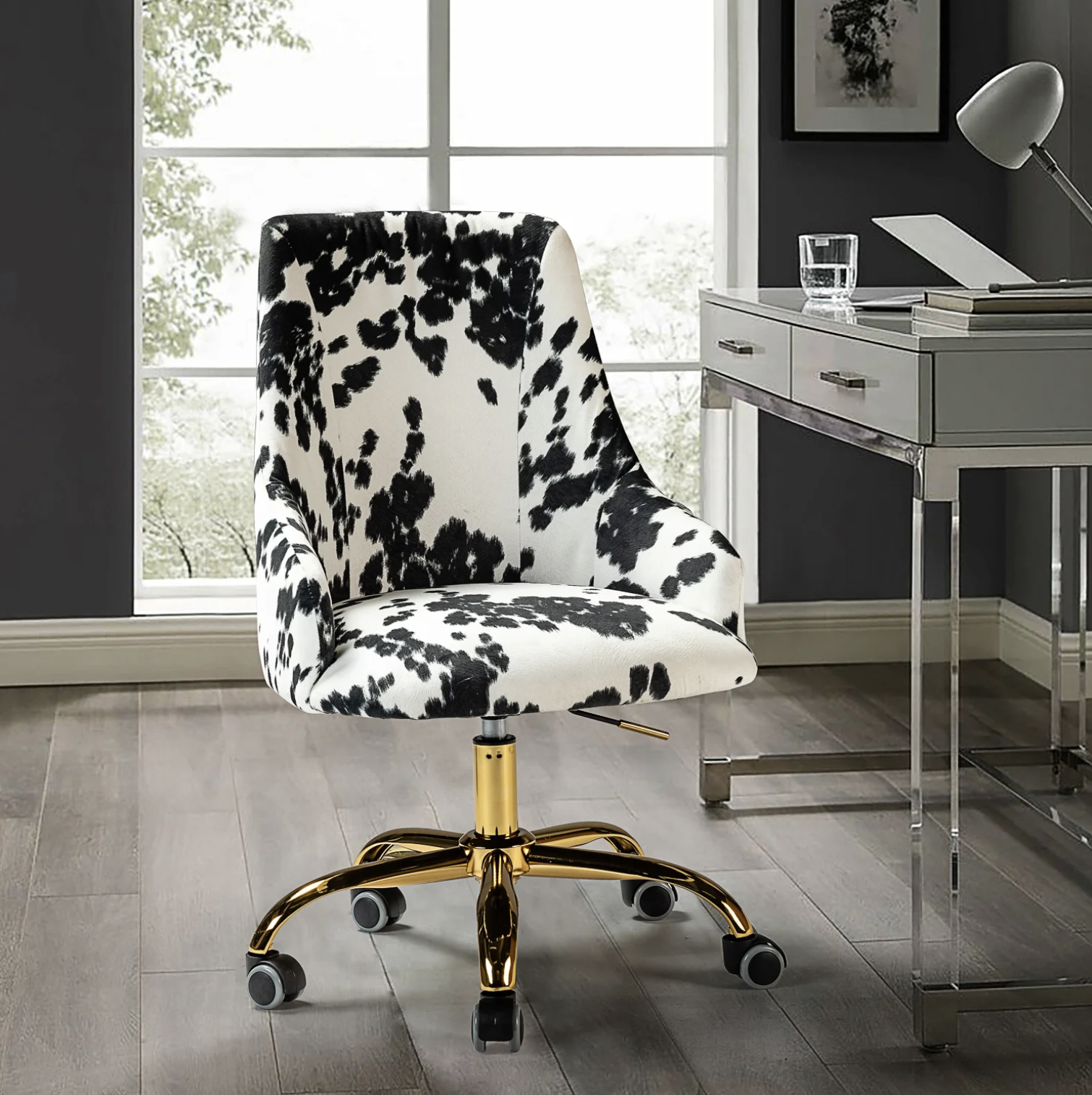 The chair in an office in front of a desk