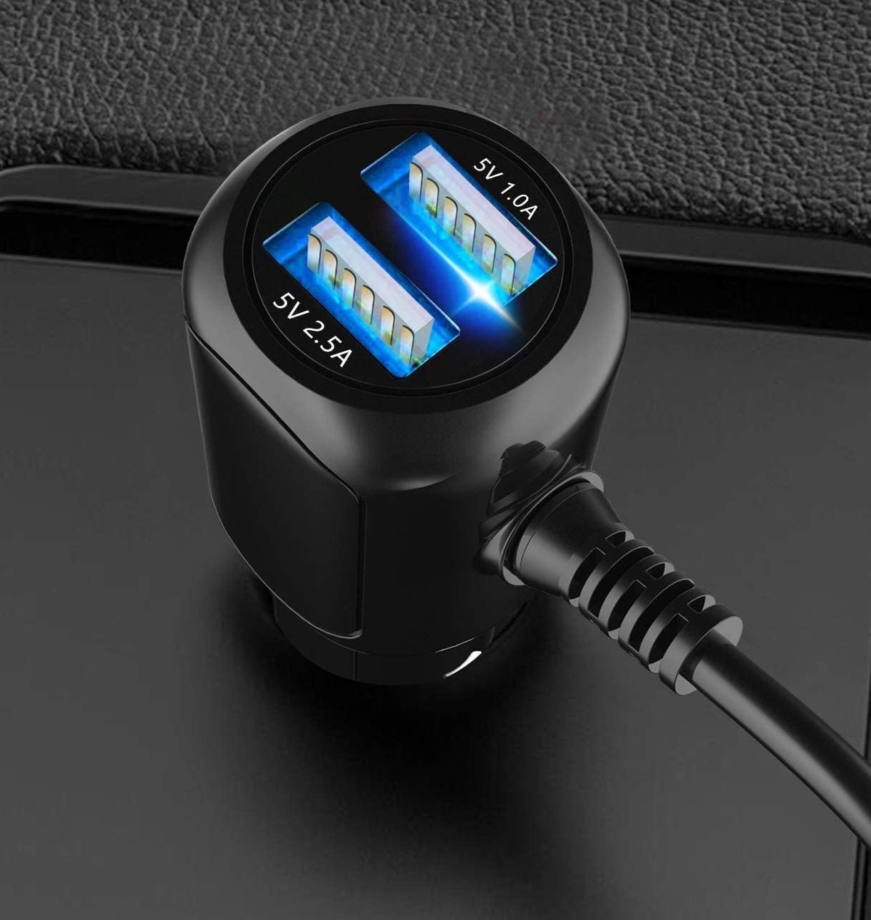 a dual usb car port plug