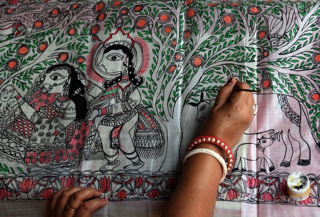 Traditional artist. Индия арт. Индия арты. Madhubani Painting. Индия арт карандашом.