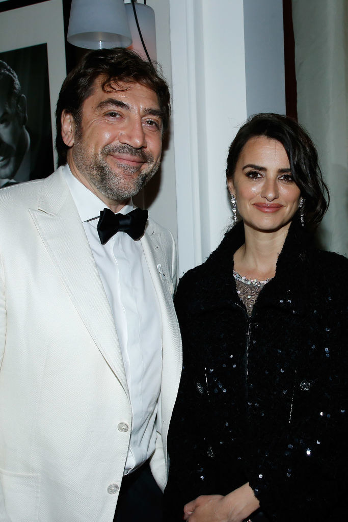 Cruz and Bardem at a dinner in Paris in 2018