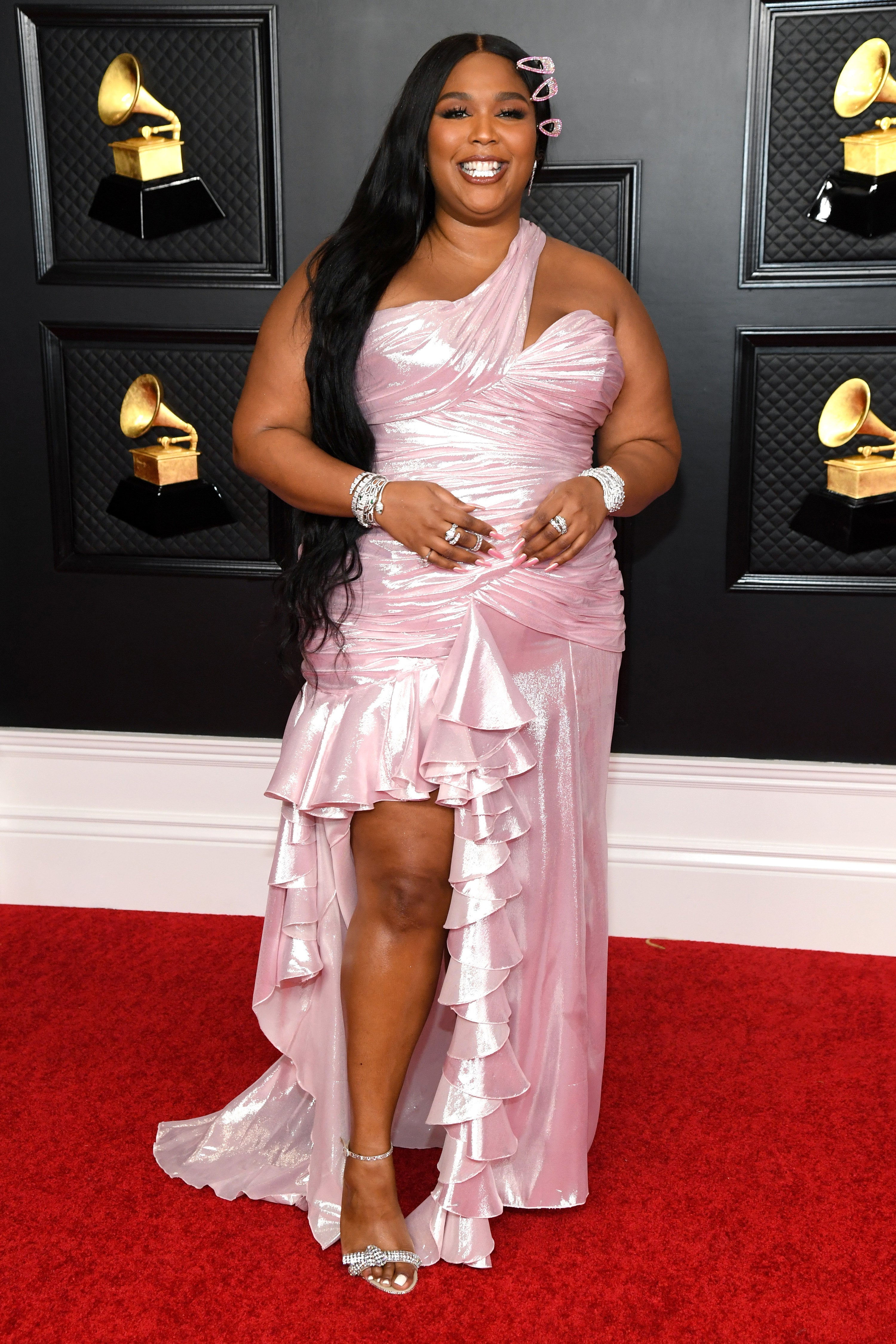 A closeup of Lizzo
