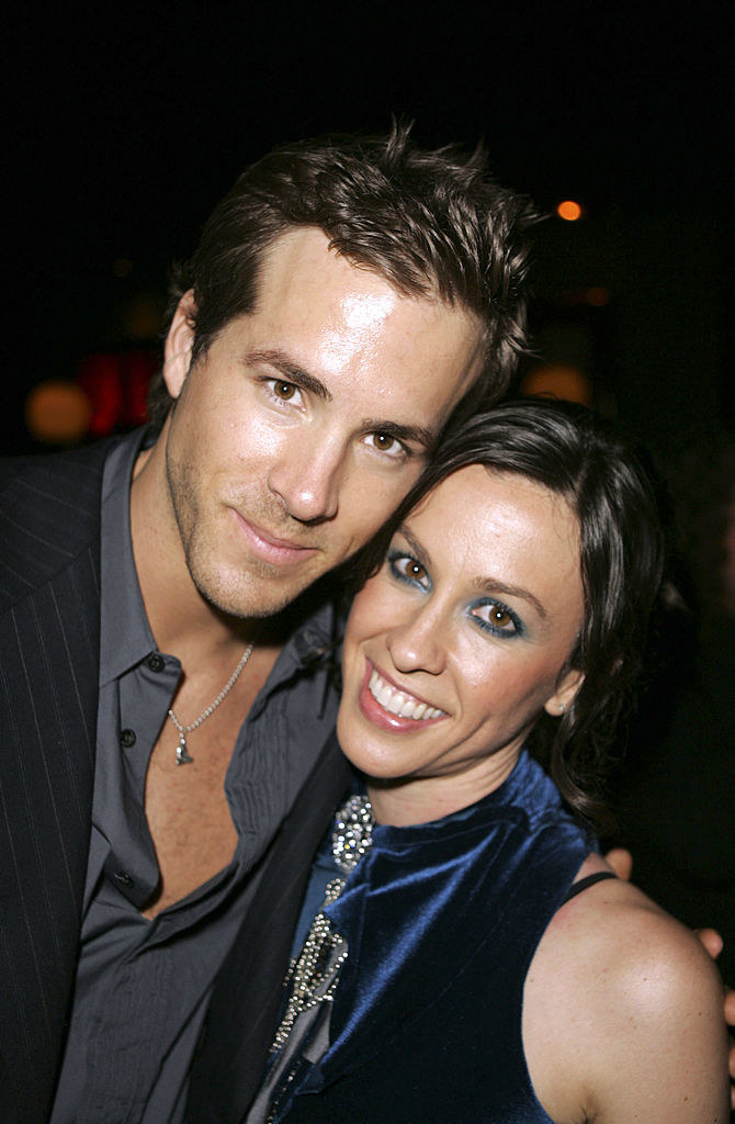 Reynolds and Morissette at the premiere for &quot;Blade Trinity&quot; in 2004