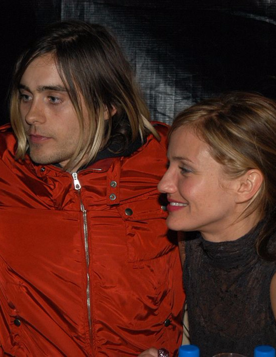 Diaz and Leto at a Golden Globes party in 2003