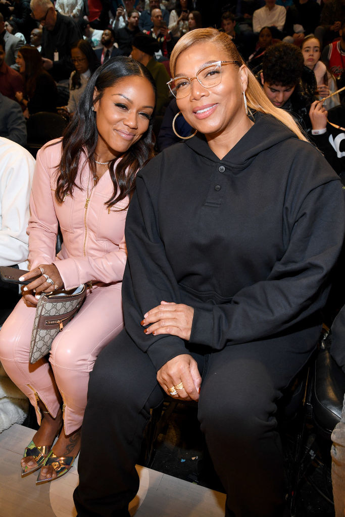 Queen Latifah and Nichols at the NBA All-Star game in 2020