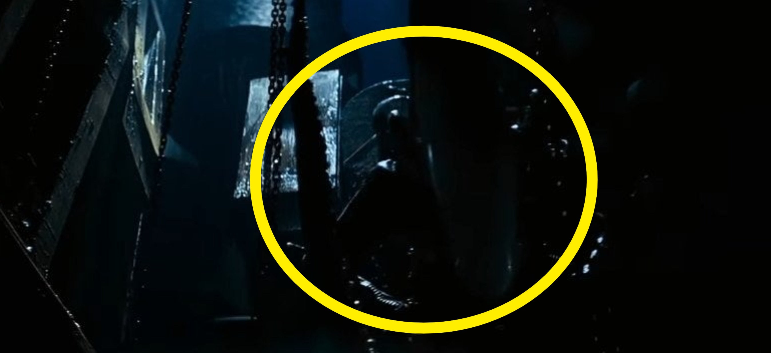 The Xenomorph hanging from the ceiling of the Nostromo in &quot;Alien: The Director&#x27;s Cut&quot;