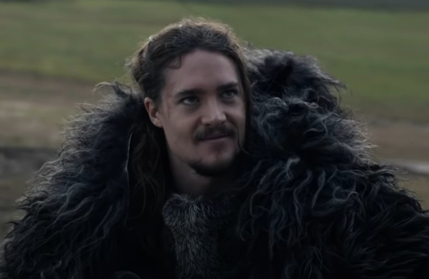Alexander Dreymon as Uhtred staring up at his uncle