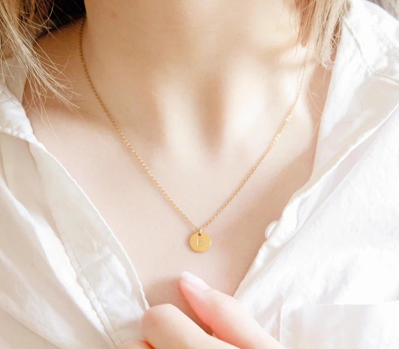 A person with the necklace on