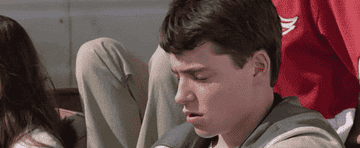 Ferris Bueller making a yikes face