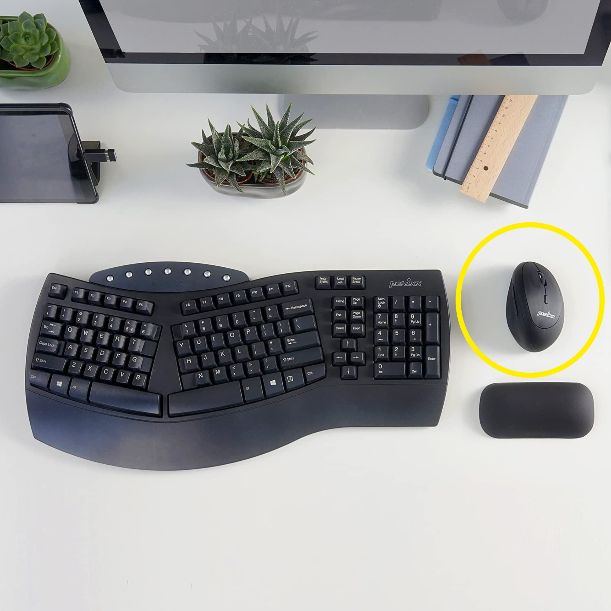 the mouse next to a keyboard