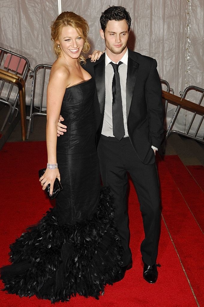 Blake Lively and Penn Badgley at the Met Gala