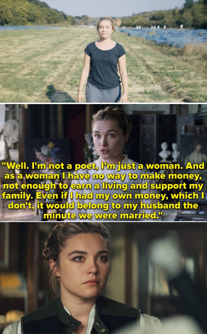 Florence Pugh in Midsommar, Little Women, and Black Widow