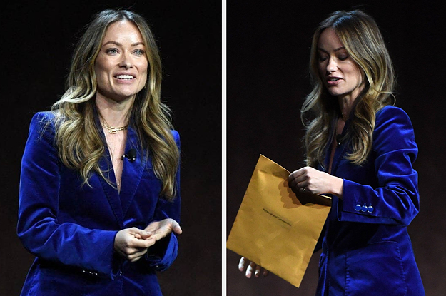 Olivia Wilde's Reaction To Being Served Custody Papers In The Middle Of Her CinemaCon Presentation Truly Deserves Its Own Oscar