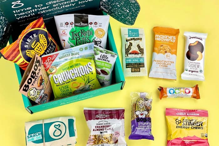 An image of snacks included in the Cratejoy Snack Sack subscription box