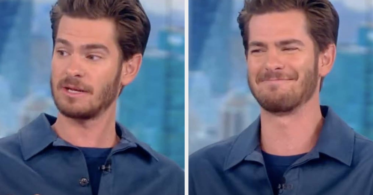 Andrew Garfield Talks Viral Oscars 2022 Meme