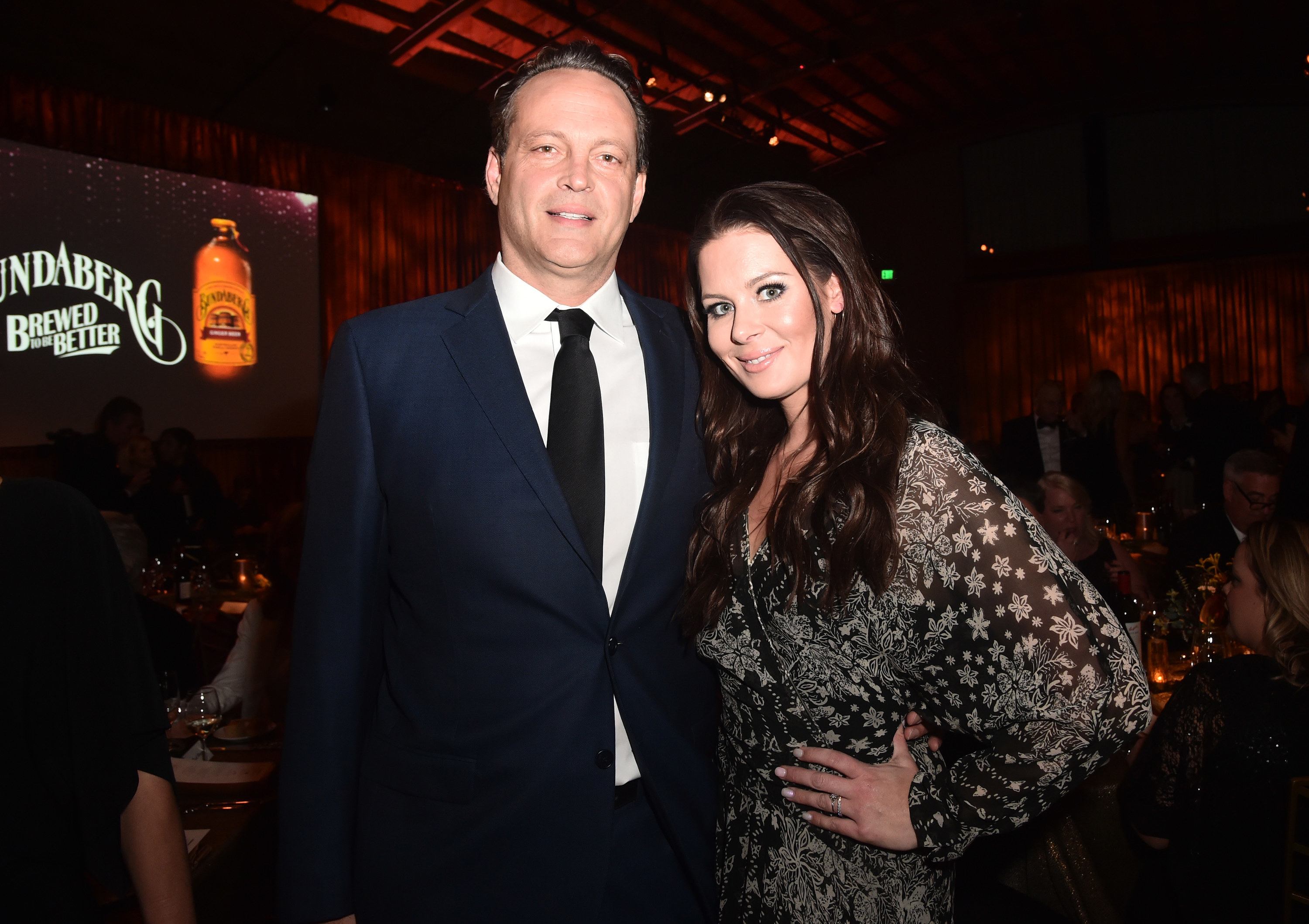 Vince Vaughn and Kyla Weber attend the 16th annual G&#x27;Day USA Los Angeles Gala at 3LABS on January 26, 2019