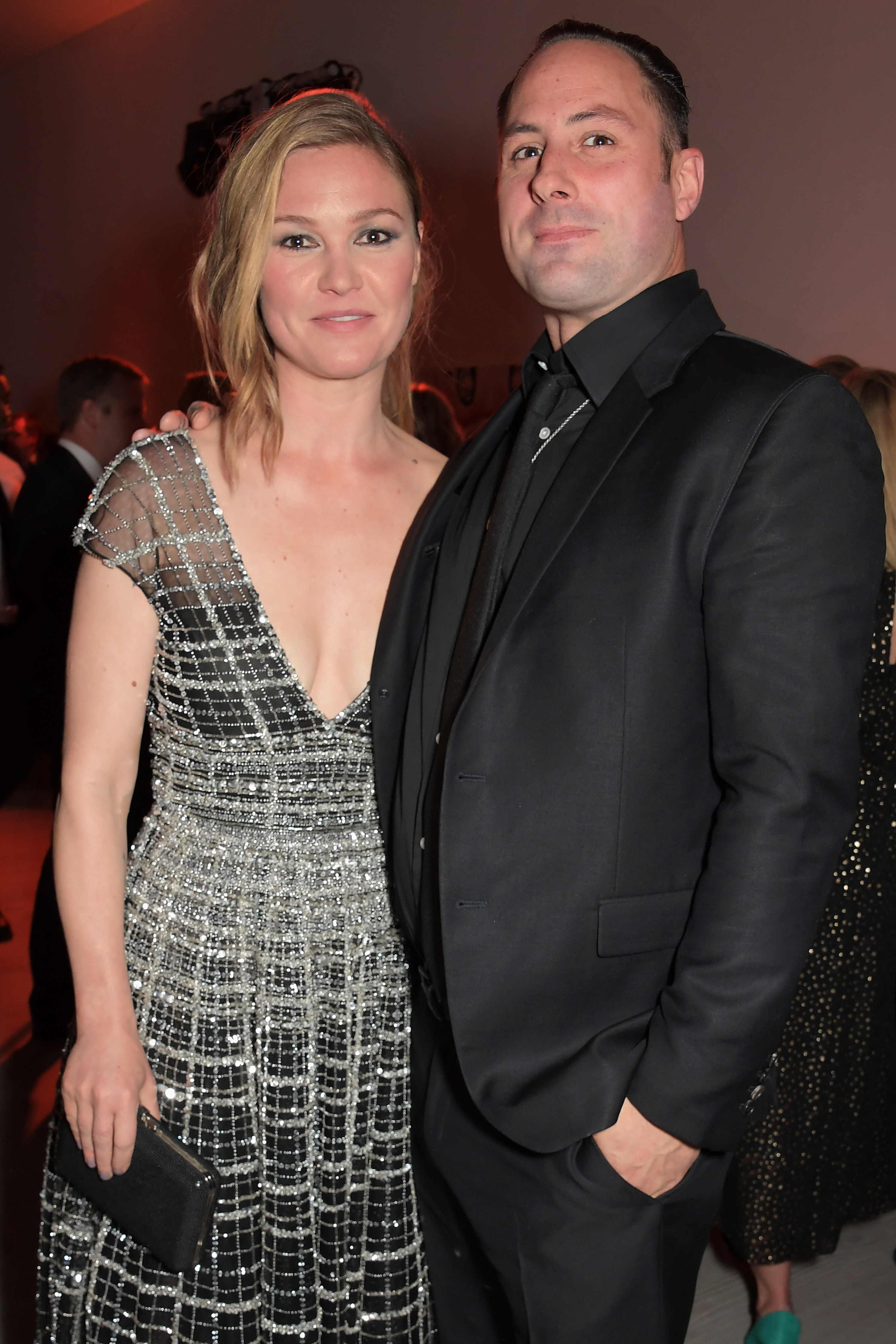 Julia Stiles and Preston J. Cook attend the Premiere Screening for the new season of Sky Original &quot;Riviera&quot; at The Saatchi Gallery on May 7, 2019