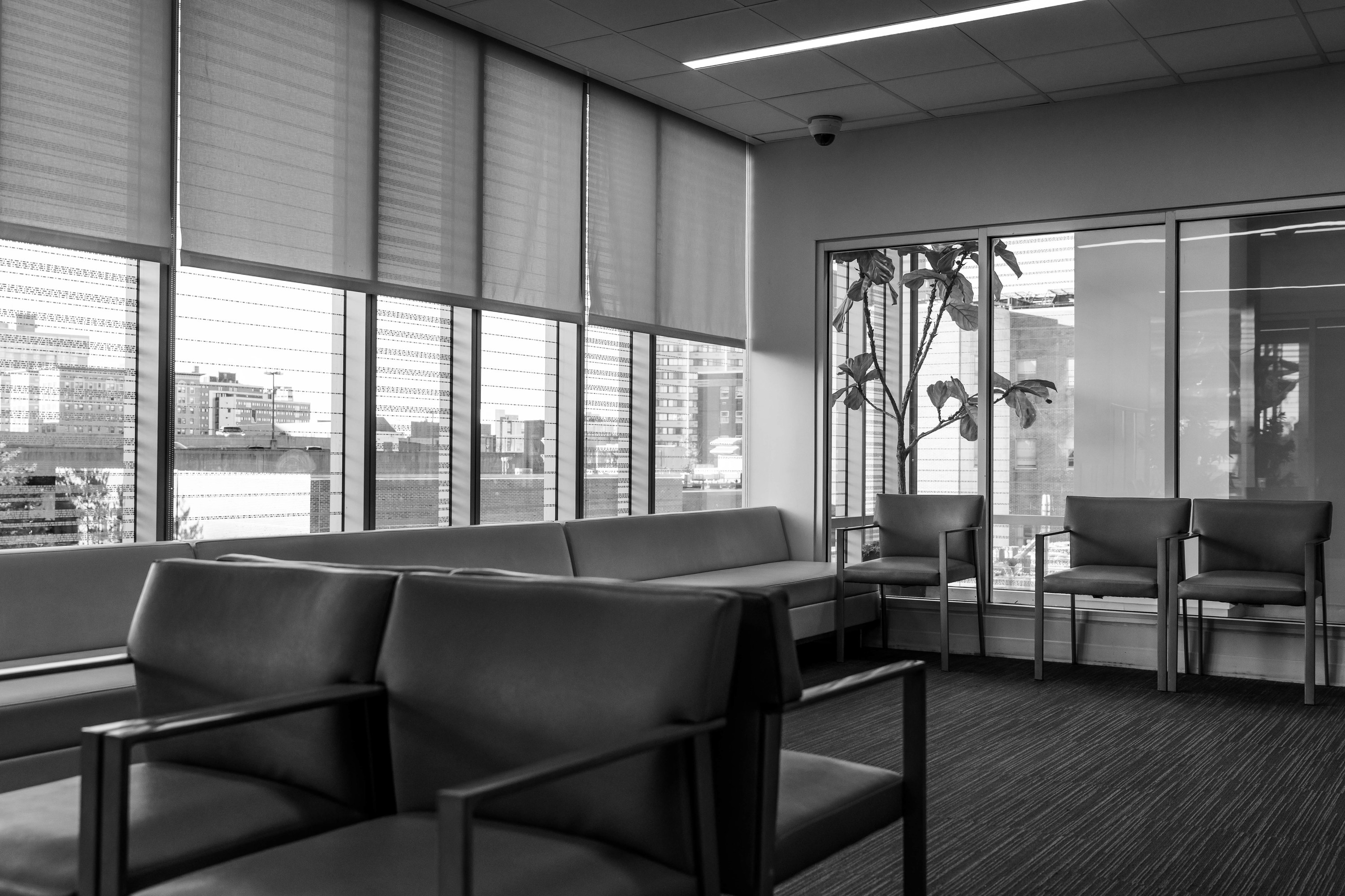 An empty waiting room