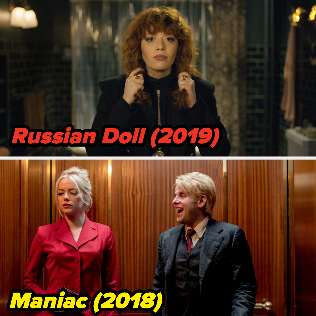ending scenes of Russian Doll and Maniac