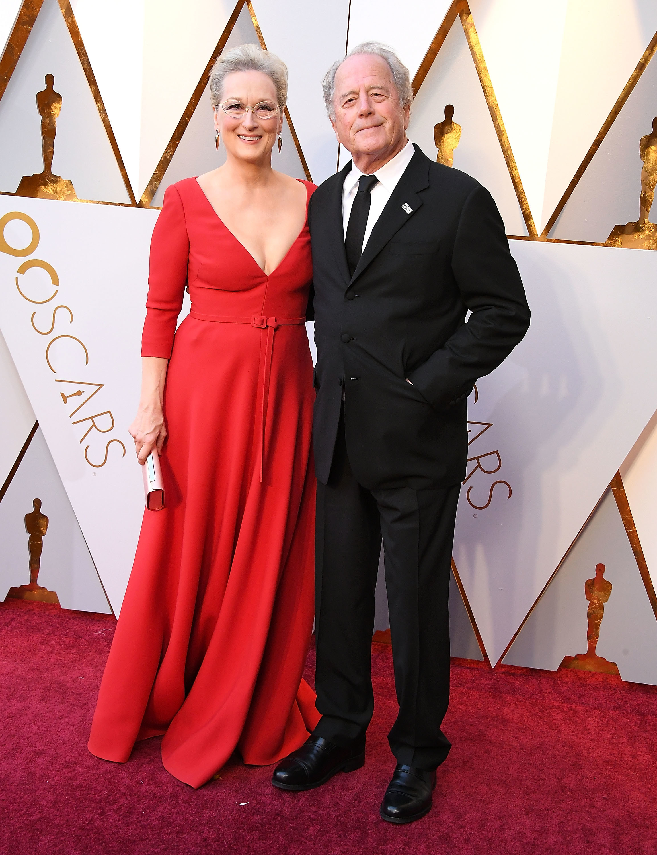 Meryl Streep, Don Gummer arrives at the 90th Annual Academy Awards