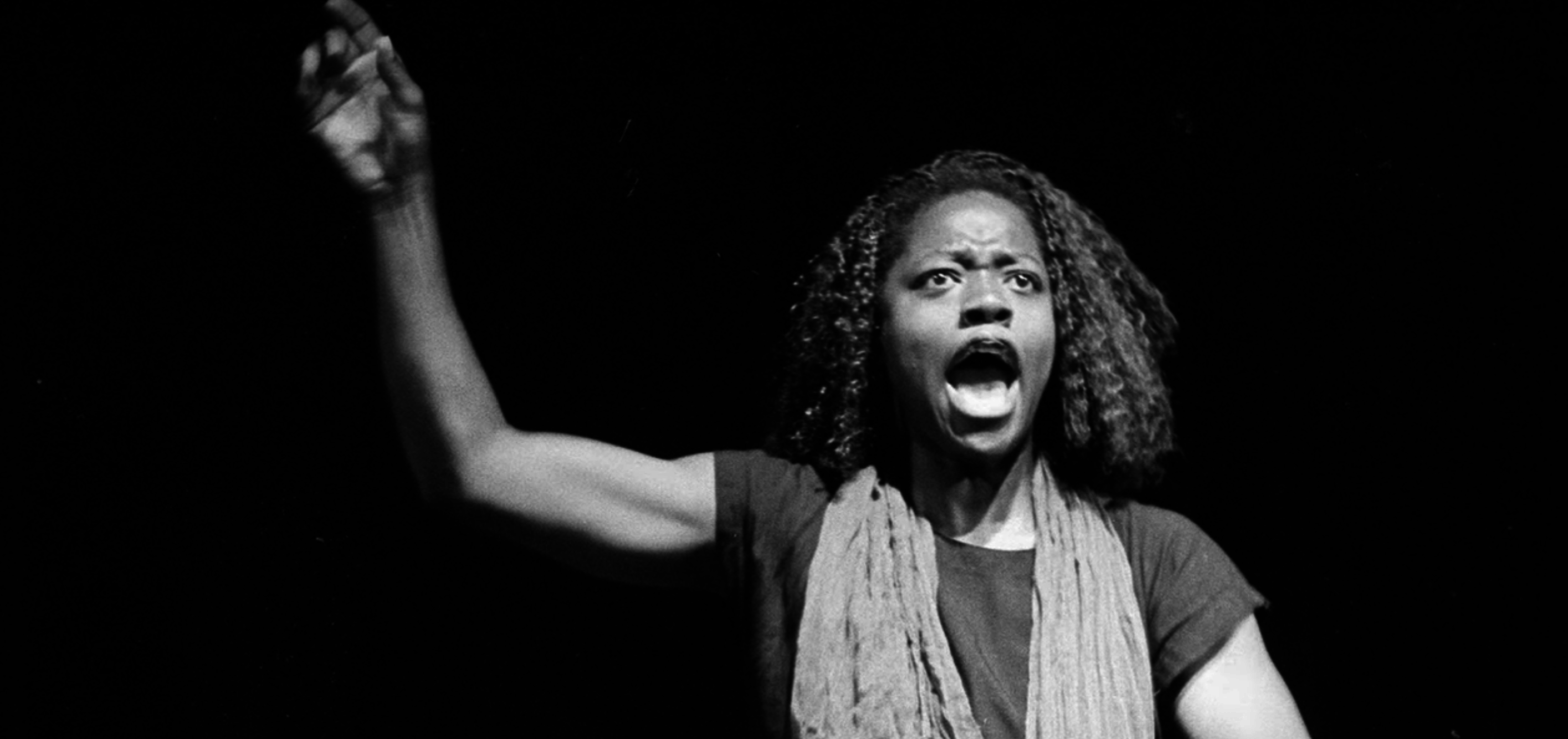 Viola Davis onstage in character