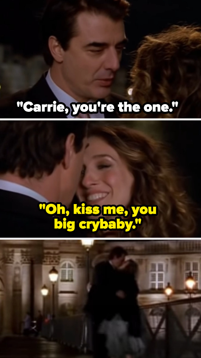 Mr. Big telling Carrie she&#x27;s the one and Carrie telling him to kiss her