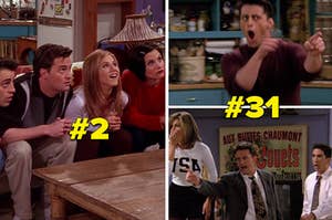 Friends episode The One with the Embryos is number 2 and episode The One With Phoebe's Husband is number 31