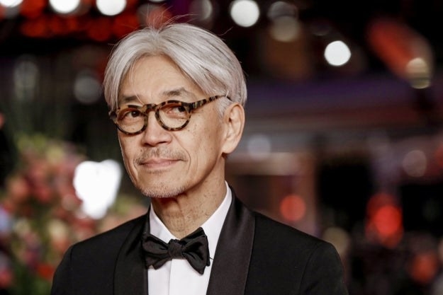 Ryuichi Sakamoto is pictured as he attends the the 68th Berlinale International Film Festival on February 24, 2018