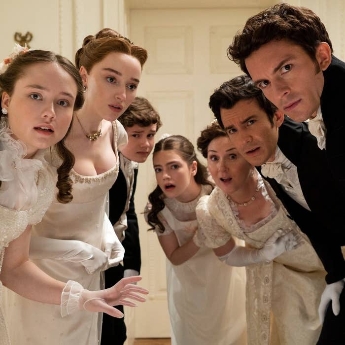The Bridgerton family awaits Eloise to emerge.