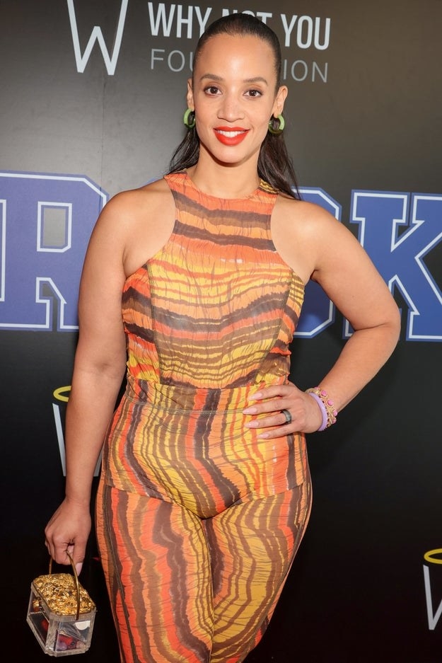 Dascha Polanco arrives at the launch of the Russell Wilson &amp; Ciara 3Brand on June 24, 2021