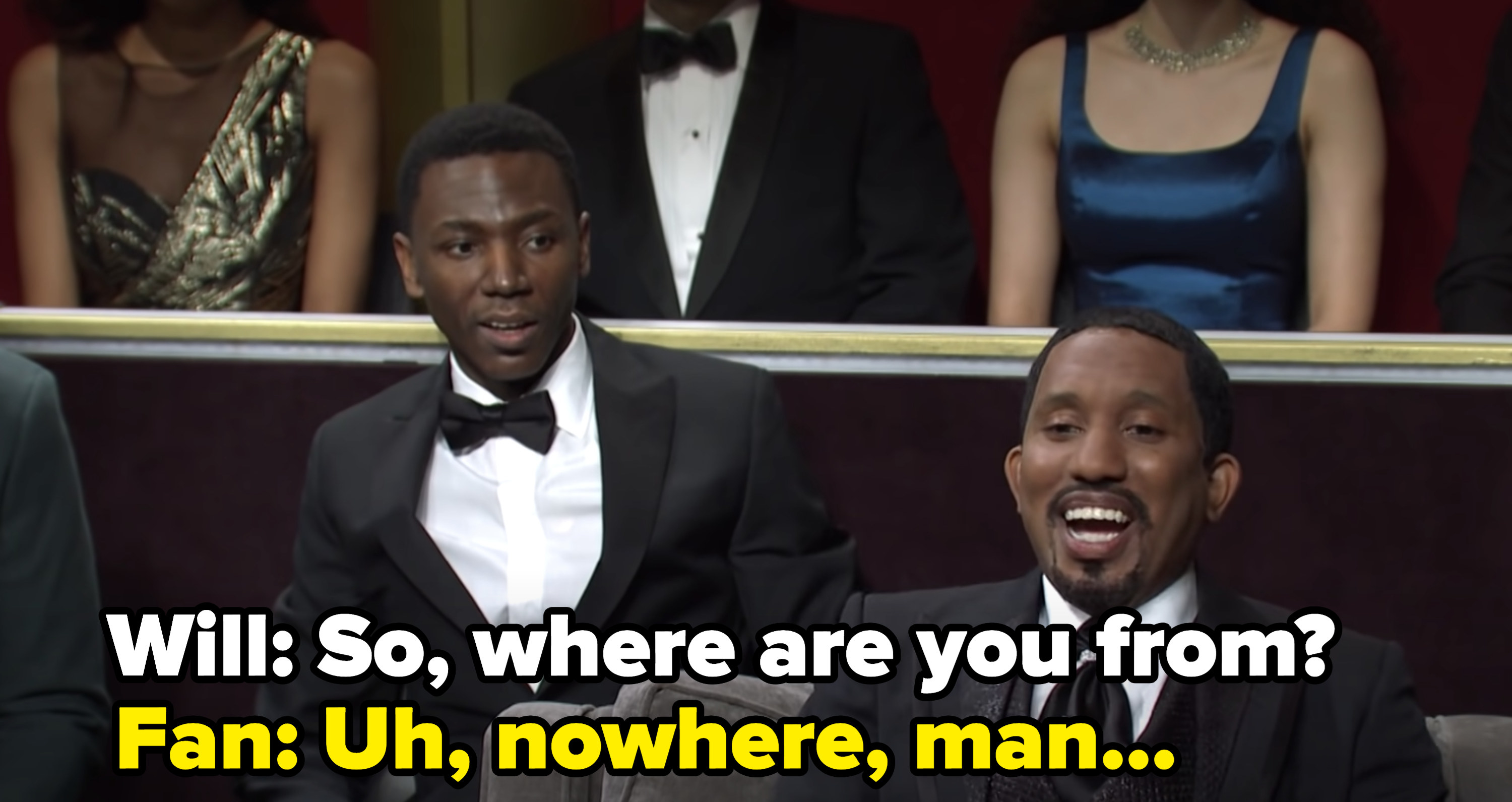 Chris Redd spoofing Will Smith on SNL