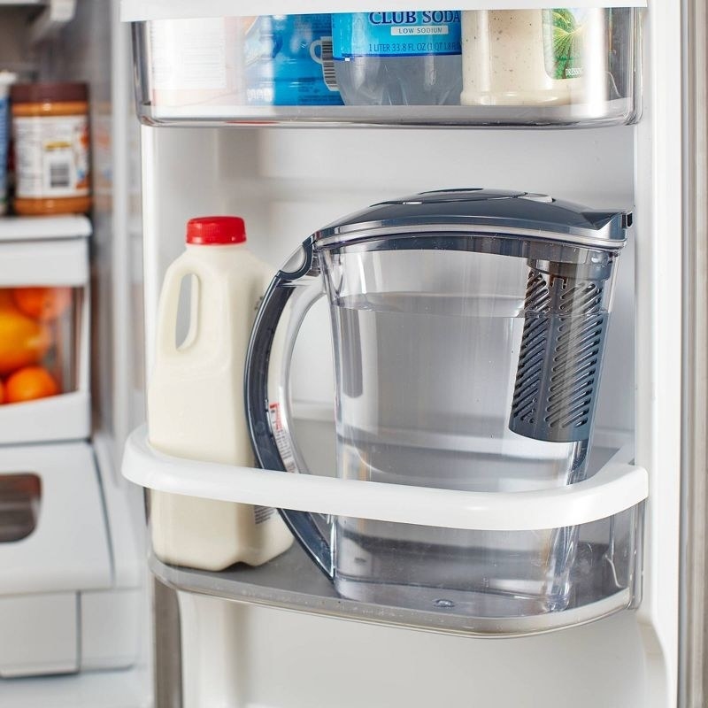 brita water filter inside the fridge door