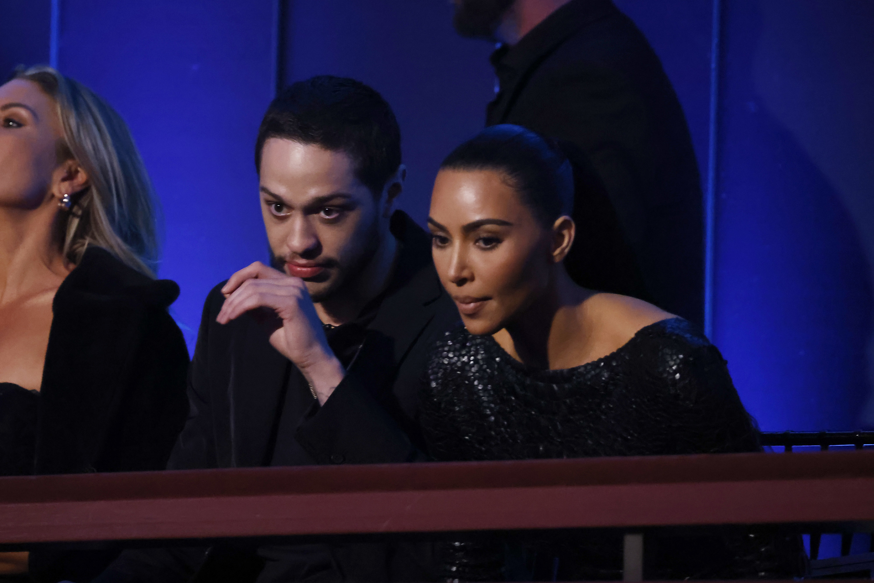 Pete and Kim sitting together in the audience