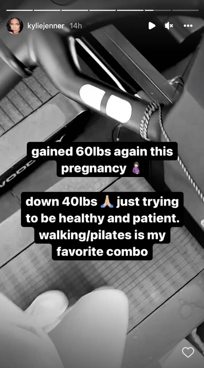 Kylie walking on a treadmill