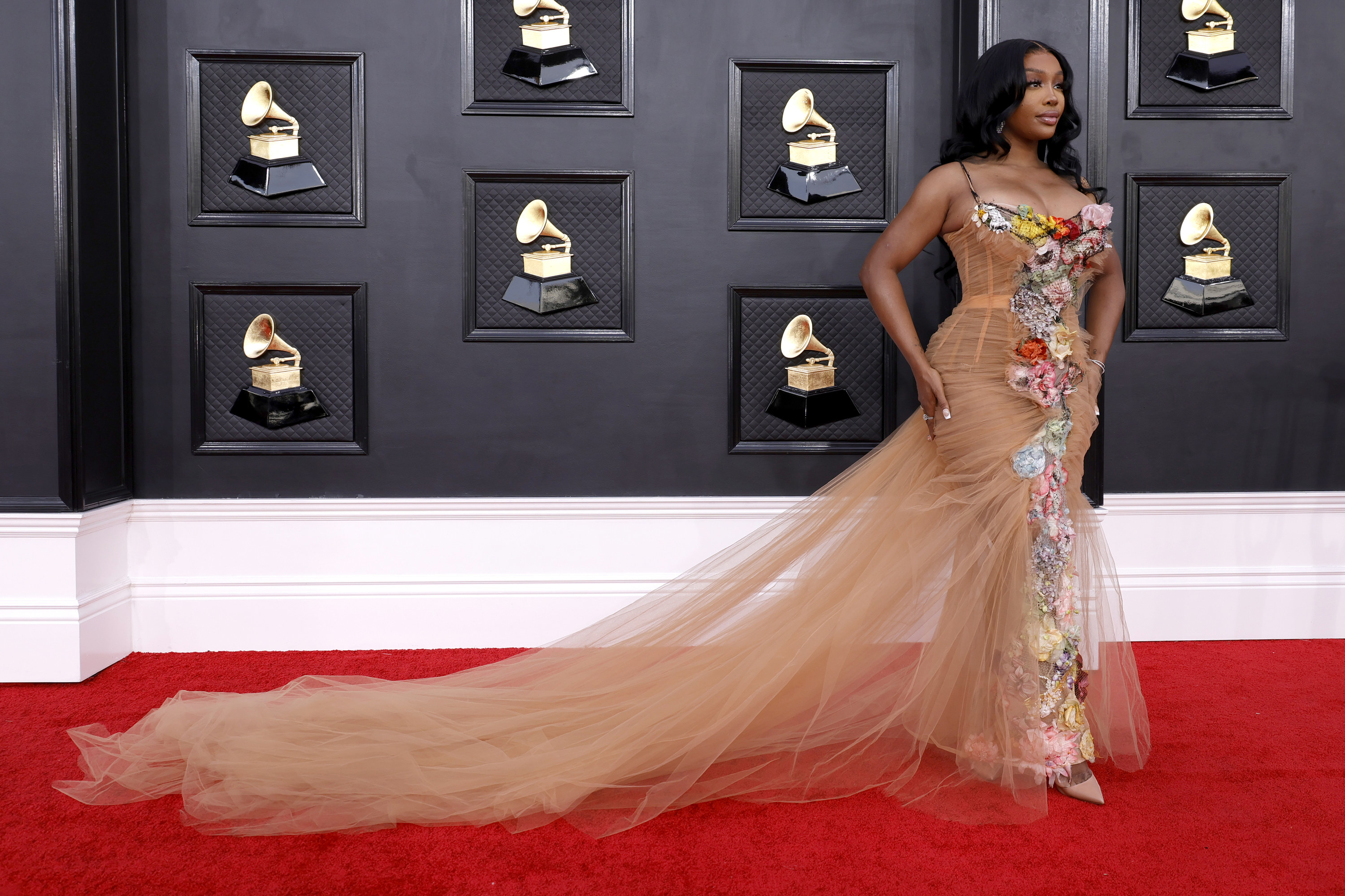 SZA at the 2022 Grammys.