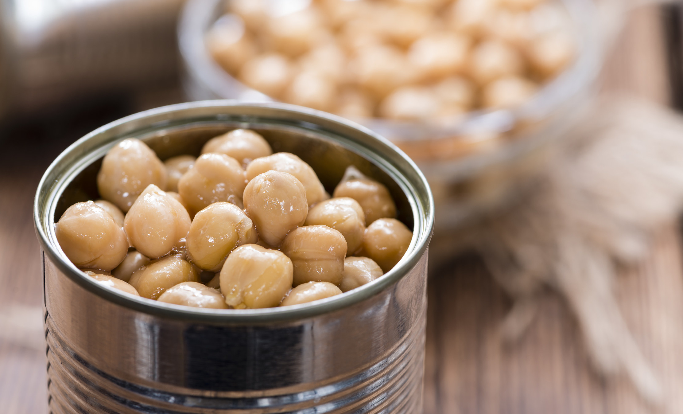 Canned chickpeas.