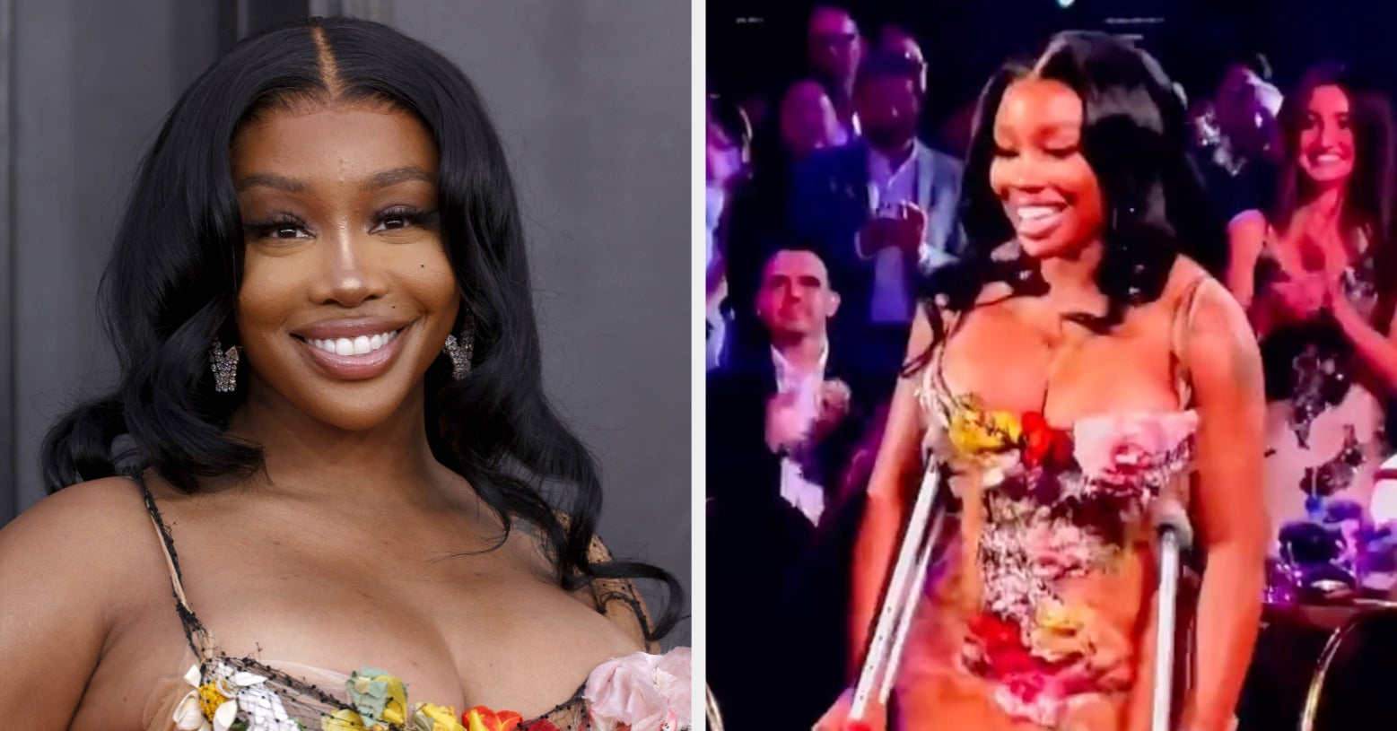SZA Explained Why She Was On Crutches During The Grammys, And I'm In Awe She Posed For Photos On The Red Carpet Without Them