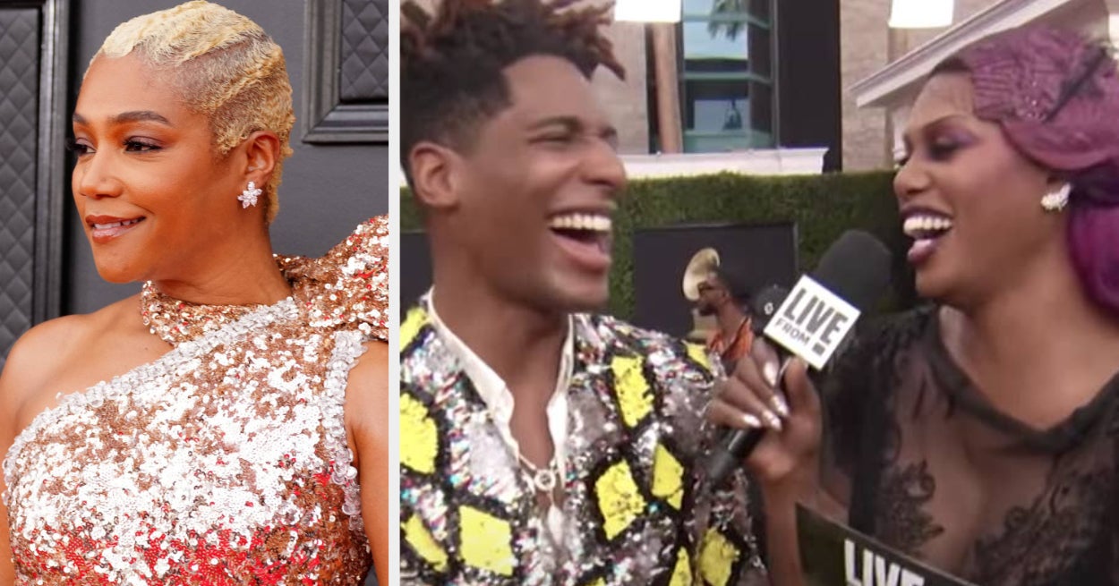 Laverne Cox Referenced Tiffany Haddish's "I'm Not Wearing A Costume" Comment At The Grammys And It Was A Moment
