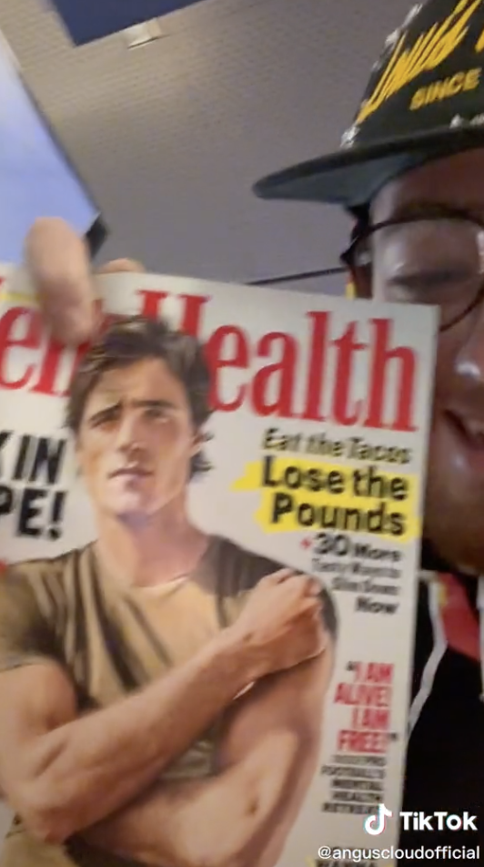 Zoom-in of Jacob Elordi&#x27;s Men&#x27;s Health cover.